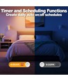 4x GU10 5W Smart Home LED-pære - Bluetooth, 6,6 cm, virker med Google Home, Alexa og smarttelefon