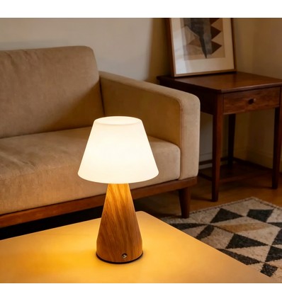 Oppladbar LED-bordlampe - Tre, touch-dimbar, 3-i-1, IP20 innendørs