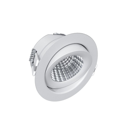 EVA 6 LED innfellingsspot 6W Triac dimbar - 3000K, Ra98, Hvit