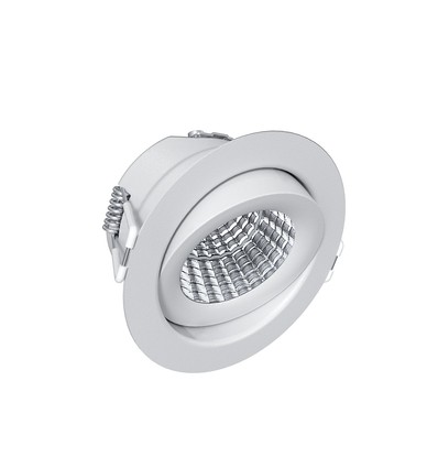 EVA 6 LED Downlight 6W Triac dimbar - 3000K, Ra98, Hvit