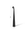 Oppladbar LED bordlampe inne/ute - Sort, 40cm høy, 3-trinns dimbar, IP44 utendørs