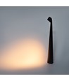 Oppladbar LED bordlampe inne/ute - Sort, 40cm høy, 3-trinns dimbar, IP44 utendørs