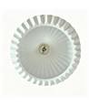 E27 pendel keramikk - Hvit, 2m ledning, Ø27x23cm, IP20, uten lyskilde