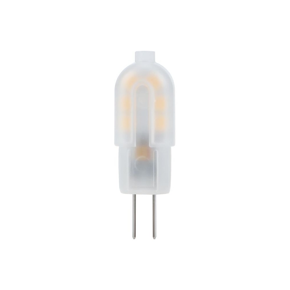 G4 1W LED-pære, 12V - 135lm, matt glass, varmhvit - Kulør : Varm