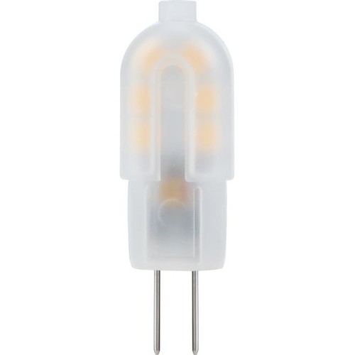 G4 1W LED-pære, 12V - 135lm, matt glass, varmhvit
