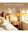 Wake-up Light vekkerklokke, soloppgangseffekt - Bluetooth 5.3 høyttaler, søvnlyder, dimbar
