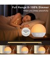 Wake-up Light vekkerklokke, soloppgangseffekt - Bluetooth 5.3 høyttaler, søvnlyder, dimbar