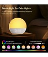 Wake-up Light vekkerklokke, soloppgangseffekt - Bluetooth 5.3 høyttaler, søvnlyder, dimbar