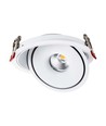 Demo: 30W Ø20 cm innfellingsspot RA90 - Hull: Ø18 cm, Mål: Ø20 cm, CCT - 3 lysfarger, 3-i-1, hvit kant