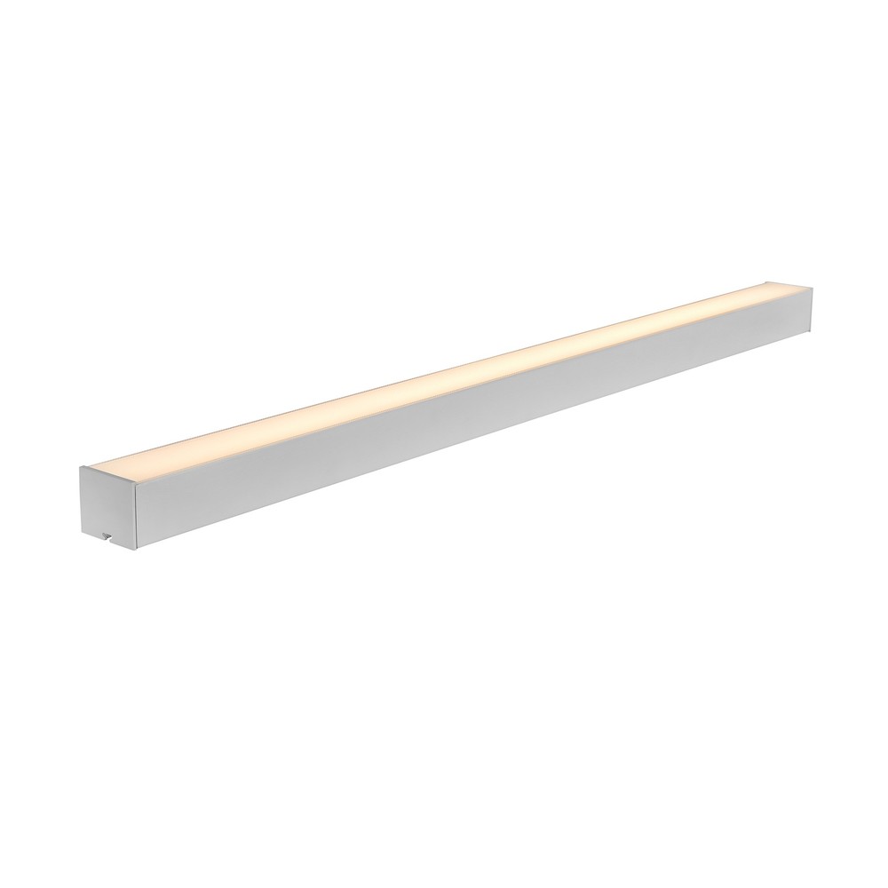 120cm 38/32/24W lysskinne - CCT, Hvit, taklampe til kontor, inkl. wireoppheng - Farge på huset : Hvit, Kulør : 3-i-1