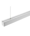 120cm 38/32/24W lysskinne - CCT, Hvit, taklampe til kontor, inkl. wireoppheng