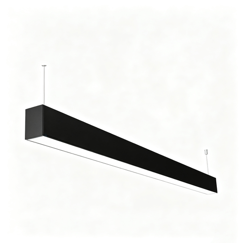 120cm 38/32/24W LED lysskinne - CCT, Sort, taklampe til kontor, inkl. wireoppheng