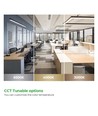 120cm 38/32/24W LED lysskinne - CCT, Sort, taklampe til kontor, inkl. wireoppheng