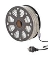 25m arbeidslys LED-strip - 230V, IP65, 1500 lm/m, 12W/m, 4000K, Byggeplassbelysning