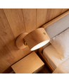 4W Oppladbar vegglampe - IP20, Rund, Trelook, 360° roterbar, inkl. lyskilde
