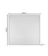 60x60 bakbelyst LED-panel 36W - UGR19, inkl. Philips-driver, hvit kant
