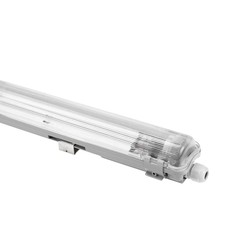 Industri Limea T8 LED armatur - Til 1x150cm LED rør, IP65 vanntett, gjennomgangskobling, uten rør