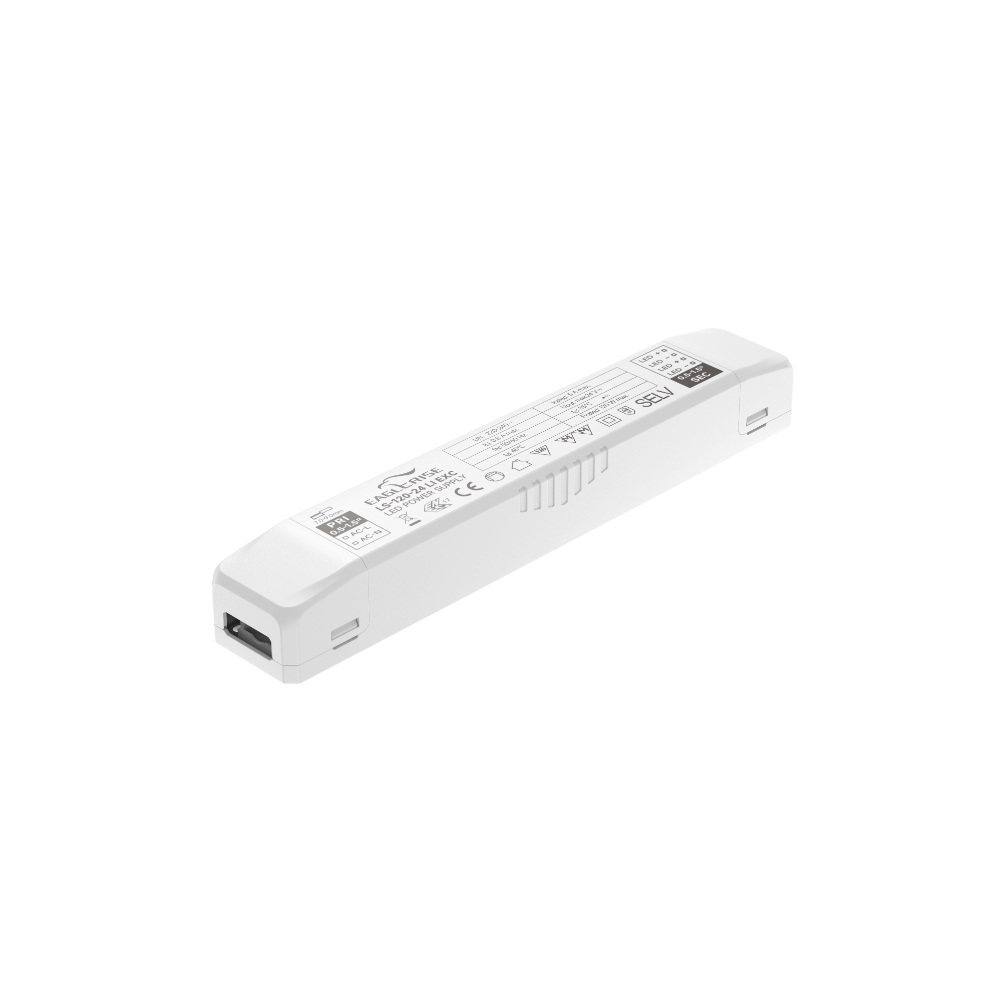 Eaglerise 120W / 24V DC strømforsyning - 5A, IP20 innendørs