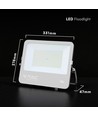 150W LED lyskaster - 135lm/W, CREE chip, IP65, sort hus, 6 års garanti