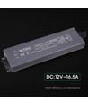 200W / 12V DC strømforsyning til LED-strips - 16.6A, IP67 vanntett