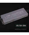 300W / 12V DC strømforsyning til LED-strips - 25A, IP67 vanntett
