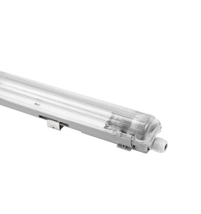 Limea T8 LED-armatur - Til 1x 60cm LED rør, IP65 vanntett, gjennomgangskobling
