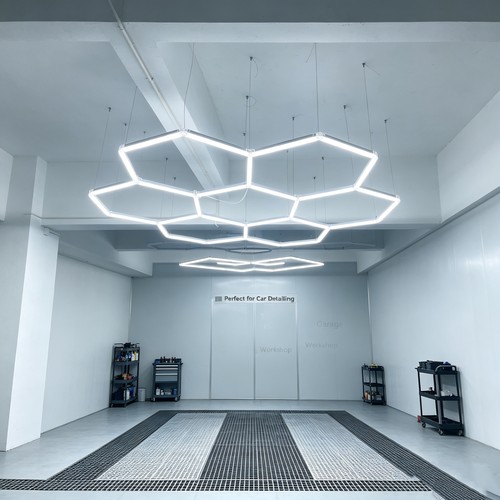 240W RA95 Hexagon LED 7 felter komplett sett - Inkl. strømtilkobling