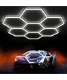 240W RA95 Hexagon LED 7 felter komplett sett - Inkl. strømtilkobling