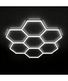 240W RA95 Hexagon LED 7 felter komplett sett - Inkl. strømtilkobling