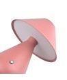 Oppladbar LED bordlampe - Rosa, Ø16cm, 21,5cm høy, touch dimbar, 3-i-1, IP20 innendørs