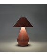Oppladbar LED bordlampe - Rosa, Ø16cm, 21,5cm høy, touch dimbar, 3-i-1, IP20 innendørs