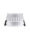 10W Ø8,5cm innfellingsspot dimbar RA99 - IP54, hull: Ø7,5 cm, mål: Ø8,5 cm, hvit kant