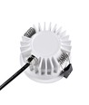 10W Ø8,5cm innfellingsspot dimbar RA99 - IP54, hull: Ø7,5 cm, mål: Ø8,5 cm, hvit kant