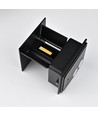 3W CUBIC PRO vegglampe - IP65, sort, viderekobling, justerbar, firkantet, utendørs, inkl. lyskilde