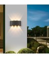 6W CUBIC PRO vegglampe - IP65, sort, viderekobling, justerbar, firkantet, opp/ned, utendørs, inkl. lyskilde