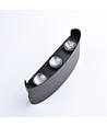 6W CUBIC PRO vegglampe - IP65, sort, viderekobling, justerbar, firkantet, opp/ned, utendørs, inkl. lyskilde