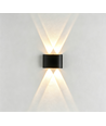 4W vegglampe - IP65, sort, opp/ned, utendørs, inkl. lyskilde