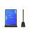 Menukortholder sort A5 - Dobbeltsidig lysramme