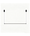 Sort spisestuelampe 126cm - 18W, inkl. wireoppheng