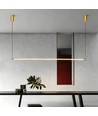 126cm dimbar spisestuelampe - Gull, 18W LED, inkl. wireoppheng