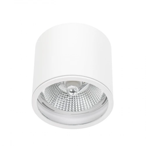 Taklampe til AR111 GU10 - Hvit, IP65 utendørs, Ø12cm, 11,5cm høy, aluminium, uten lyskilde