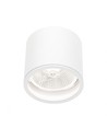 Taklampe til AR111 GU10 - Hvit, IP65 utendørs, Ø12cm, 11,5cm høy, aluminium, uten lyskilde
