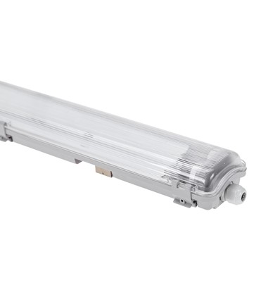Limea T8 LED armatur - Til 2x 60cm LED rør, IP65 vanntett, gjennomgangskobling