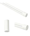 126cm dimbar spisestuelampe - Hvit, 18W LED, inkl. wireoppheng