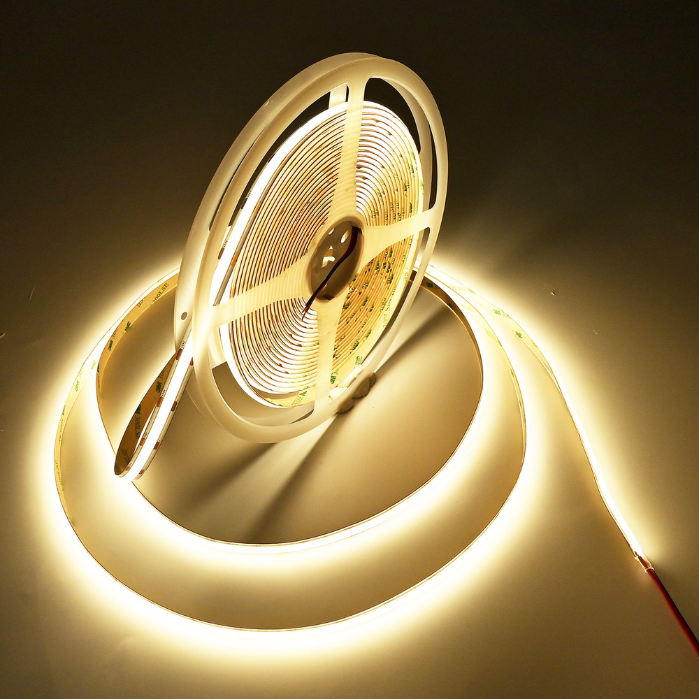 10m 17,5W/m Dot-free COB-LED strip RA93 - 3000K, 24V DC, IP20, 304 LED/m - Kulør : Varm