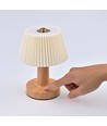 Oppladbar LED-bordlampe - Stoff, touch-dimbar, CCT, IP20