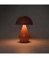 Oppladbar LED bordlampe - Rosa, Ø15cm, 22cm høy, touch dimbar, 3-i-1, IP20 innendørs
