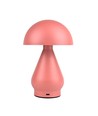 Oppladbar LED bordlampe - Rosa, Ø15cm, 22cm høy, touch dimbar, 3-i-1, IP20 innendørs
