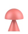 Oppladbar LED bordlampe - Rosa, Ø15cm, 22cm høy, touch dimbar, 3-i-1, IP20 innendørs