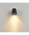 Avero GU10 vegglampe - Sort, IP65, inne/ute, uten lyskilde